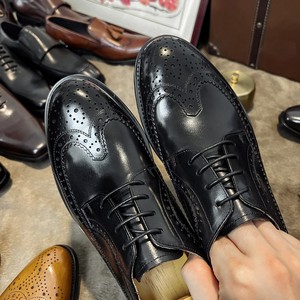 Zapatos de vestir para hombre estilo italiano de cuero con cordones, zapatos casuales para negocios y ocasiones formales, zapatos Oxford para hombre - Product Image 3