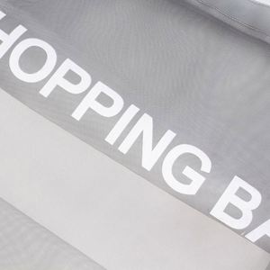 Sac de plage transparent respirant en nylon à imprimé lettres, idéal pour le shopping en gros - Product Image 4