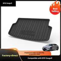 Tapis de coffre de voiture 3D résistant à l'usure en TPE pour BYD Dolphin Frigate 07 Seagull Destroy 05, tapis de dossier, protection de coffre