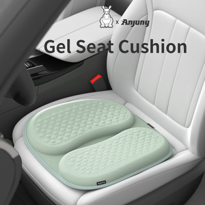 Anjuny alta calidad elegante cubierta de terciopelo de felpa cojín de gel grueso para asiento de coche - Product Image 2
