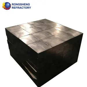 Tungku busur listrik batu bata MgO-C magnesia karbon bata tahan api mati terbakar magnesia dan bata komposit grafit