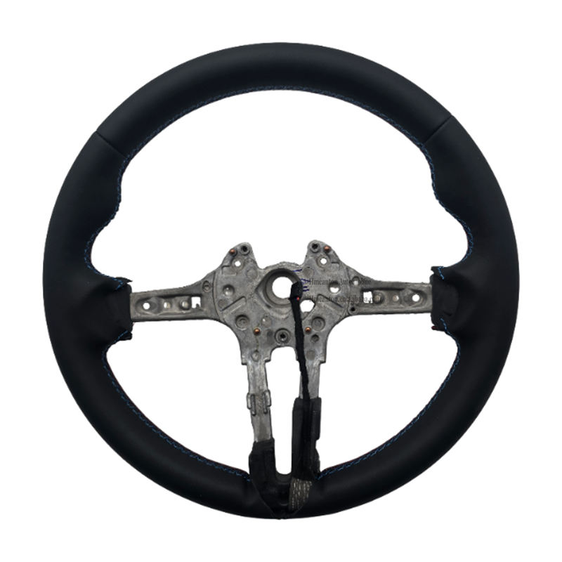 หนังเรียบ + เย็บสีน้ำเงินแดง