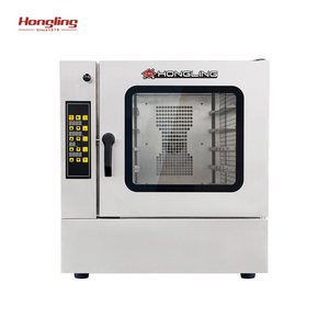 <span class=keywords><strong>Four</strong></span> à convection au gaz en acier inoxydable commercial à 5 plateaux pour boulangerie-pâtisserie - Product Image 1