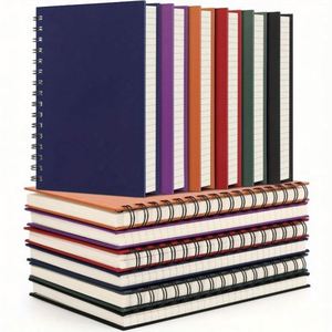 A5 Hardcover Spiral Address Book 100 Sheets Lined Paper for Travel Writing - Product Image 1