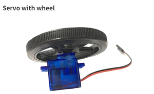 Rueda Micro Servo <span class=keywords><strong>FEETECH</strong></span> <span class=keywords><strong>FS90R</strong></span> de 60*8mm, Rueda de Repuesto Montable para Proyectos de Robots y Coches DIY - Product Image 3
