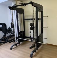 Équipement de fitness multifonctionnel commercial : Machine Smith, Machine à câbles croisés, Rack multifonction pour salle de sport à domicile