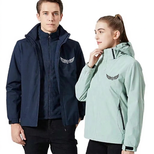 Unisex Long Canvas <b>Thin</b> Hooded Jacket Windproof Sporty Embroidered Logo Front Zipper Autumn Wear Solid Color Polyester Shell - Product Image 1