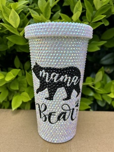 Vasos <span class=keywords><strong>de</strong></span> Café <span class=keywords><strong>de</strong></span> Acero Inoxidable <span class=keywords><strong>de</strong></span> 17 oz con Lazo Rosa Brillante y Diamantes <span class=keywords><strong>de</strong></span> Imitación para Concientización sobre el Cáncer <span class=keywords><strong>de</strong></span> <span class=keywords><strong>Mama</strong></span>, Vasos con Lazo <span class=keywords><strong>de</strong></span> Diamantes <span class=keywords><strong>de</strong></span> Imitación para Mujer - Product Image 3