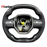 YTcarbon pour 208 E208 EV GT pièces automobiles accessoires intérieurs de voiture Style de course volant en Fiber de carbone véritable personnalisé