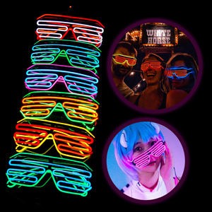 <span class=keywords><strong>Gafas</strong></span> LED Coloridas, <span class=keywords><strong>Gafas</strong></span> Luminosas para Bares Musicales, KTV, Decoración de Fiestas Brillantes, Festival de Navidad, <span class=keywords><strong>Gafas</strong></span> de Neón Brillantes - Product Image 3