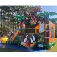 GMY Maison gonflable sur le thème des dinosaures avec toboggan Gonfiabili Maison Gonflable Nouveau design Château gonflable à vendre
