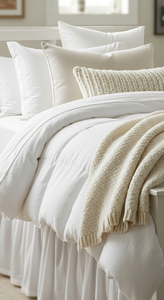 Set di Lenzuola Queen Size 4 Pezzi 100% Cotone Organico Moderno per Uso Domestico - Ultra Morbido e Rinfrescante, Antirughe e Resistente allo Sbiadimento, Tasche Profonde - Product Image 5