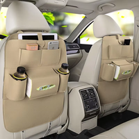Sac de rangement pliable pour siège arrière de voiture en feutre Organisateur de siège arrière Protecteur en feutre multi-poches