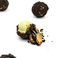 Nuevo Producto Oli Balls Matcha Mousse Sabor Chocolate 128G Textura Crujiente Sabor Dulce Caja de 16 Unidades Regalo Navideño de Alta Calidad