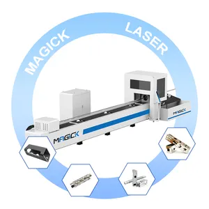 MKLASER ad alta precisione fibra CNC Laser tubo macchina di taglio per acciaio inox per il commercio all'ingrosso
