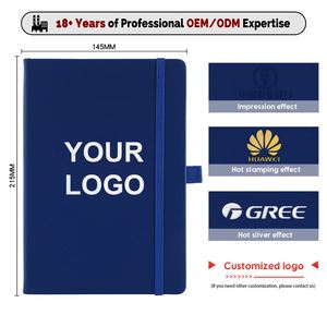 Wholesale Custom Logo <b>A5</b> Notebook Elastic Strap Pen Holder Pu Notebook Printed Logo Diary <b>Notepad</b> Note Book PU Leather Notebook - Product Image 3