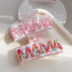 DOWELL Bestseller MAMA Fermaglio <span class=keywords><strong>per</strong></span> <span class=keywords><strong>Capelli</strong></span> Floreale Fatto a Mano in PVC, Grande Clip a Coda di Cavallo, <span class=keywords><strong>Accessori</strong></span> <span class=keywords><strong>per</strong></span> <span class=keywords><strong>Capelli</strong></span> - Product Image 1