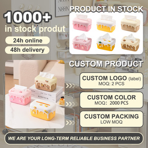 Uforu taschentuchbox phim hoạt hình độc đáo bơm lại NOS mặt khuôn mặt nhựa hộp mô thiết kế mùa xuân vui vẻ khăn ăn chủ - Product Image 2