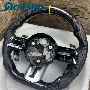 Volant sport <span class=keywords><strong>AMG</strong></span> en cuir et fibre de carbone pour <span class=keywords><strong>Mercedes</strong></span> Benz <span class=keywords><strong>C</strong></span> E S G GLE GLS GLC CLS W213 W222 W205 C63, nouvelle édition améliorée - Product Image 3