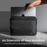Housse d'ordinateur portable durable et imperméable avec bandoulière et poignée, compatible avec les sacs pour ordinateur portable