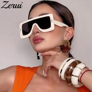 Y2k anagramme masque lunettes de soleil femmes tendance produits 2023 surdimensionné bouclier lunettes de soleil hommes marque de luxe mode une pièce lunettes - Product Image 4