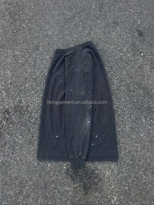 Chemise à manches longues en coton avec logo imprimé DTG, idéale pour la personnalisation, style vintage, pour homme - Product Image 3