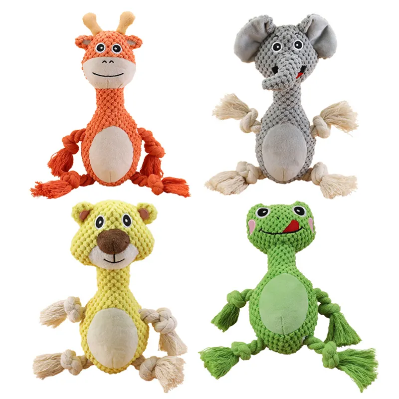 Jouets en peluche pour animaux de compagnie, vente en gros, pour les courses en ligne, accessoire interactif pour chiens, offre spéciale