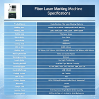 Machine de marquage laser à fibre Huike avec source lumineuse IPG refroidie par air pour l'inscription de motifs sur l'acier inoxydable, les tasses isothermes et la vaisselle