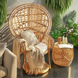 Minimalist Waterproof Lightweight Rattan Wicker Comfortable <b>Chair</b> Indoor Outdoor Bedroom Warehouse School Leisure Furniture - Product Image 2