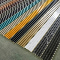 Décorations murales en bois stratifié de haute qualité, panneaux muraux rainurés WPC, panneaux muraux en PVC pour la décoration intérieure
