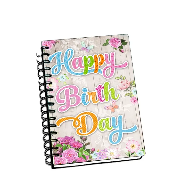 Zebulun Stationery Supplies Custom A4/A5/A6 size 3D PP/PET lenticular Printing Cover Sprial Paper Exercise Notebook