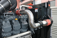 Groupe électrogène diesel Deutz 160 kW 200 kVA avec ATS monophasé/triphasé 50/60 Hz à démarrage automatique pour solutions d'alimentation de secours dans le secteur de la construction et des mines