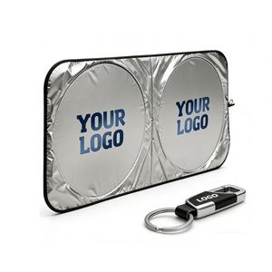 Wholesale Windshield Visor Protector Front <b>Window</b> Sunshade Custom Logo Sun <b>Shade</b> for Car Dealer Promo Business Gift - Product Image 1