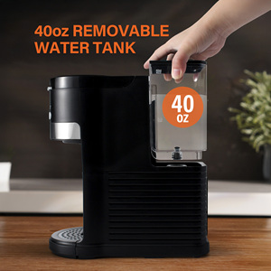 Shardor ngay lập tức cà phê brewer trà máy màu đen duy nhất Cà phê Pod nhanh Brew K-cup cà phê pha cà phê và Cappuccino Maker - Product Image 4