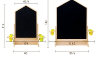 Tableau blanc et tableau magnétique double face avec cadre en bois pour jeu éducatif