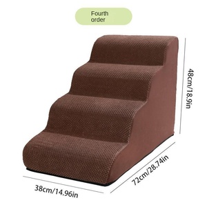 Factory Direct <strong>Dog</strong> Stairs Pet Ladder Sponge <strong>Steps</strong> Small <strong>Dog</strong> Bubble Velvet Sofa <strong>Bed</strong> - Product Image 3
