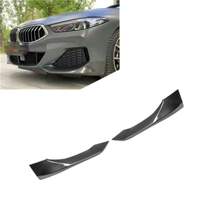 Splitter anteriore in fibra di carbonio a secco <span class=keywords><strong>X</strong></span> stile 2 pz per Bmw nuova serie 8 G14 G15 G16 2020-1N sbattitori anteriori - Product Image 1