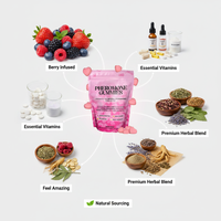 Gummies aux Phéromones Saveur Baies Mixtes pour l'Amélioration du Charme Personnel – 60 Unités – OEM ODM