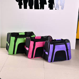 Moda caliente Patrón sólido Mochila para mascotas Jaulas de pegamento para perros y gatos resistentes al desgaste Bolsa portátil fuera del bolsillo - Product Image 2