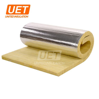 Isolation de conduit de climatisation HVAC R6 de 1 pouce, résistance au feu UL723 USA, avec feuille d'aluminium pour bureaux et usines