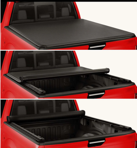 Cubierta de lona enrollable de cuero suave de fábrica para Toyota <span class=keywords><strong>SRV</strong></span> F150, cubierta impermeable para caja de <span class=keywords><strong>camioneta</strong></span> sin perforación - Product Image 4