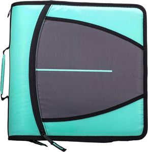 Free Sample BSCI Large Capacity Zipper <b>Binder</b> with Detachable Straps & Shoulder 2 Inch 3-<b>Ring</b> <b>Binder</b> for School - Product Image 5