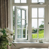 Vente en gros d'usine de fenêtres en arc Upvc modernes européennes personnalisées Fenêtre en arc triple verre avec cadre en PVC extérieur français avec gril
