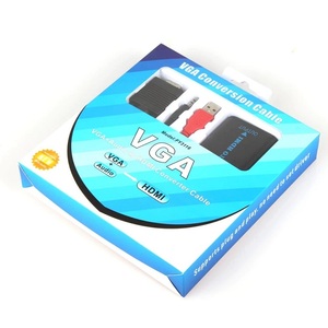 Adaptador de audio y vídeo Vga a HDMI con entrada de audio de 3,5 mm para conexión a monitor de computadora - Product Image 3