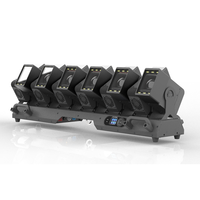 Neues Design 12X60W RGBW LED Zoom Beam Moving Head Licht IP33 Ra90 DMX512 Aluminiumlegierung 10000 Lumen 8000K Club Bühnenlicht
