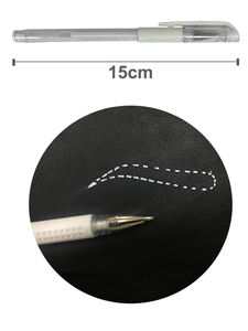 ปากกาทำแผนที่เส้นขอบคิ้วแบบไมโครเบลดสีขาวใหม่ปากกาทำเครื่องหมายทำเครื่องหมายบนผิวสำหรับเครื่องมือวัดตำแหน่งคิ้วกึ่งถาวร - Product Image 5