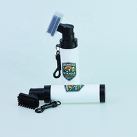 Brosse de golf à eau grande capacité avec logo personnalisé, en nylon, pour nettoyer les clubs de golf, avec crochet et étui de protection