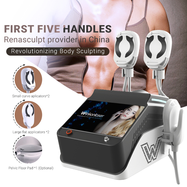 Newest Hi Ems Emt Sculpting Machine for Body Slimming Ems Shaping Sculpting Machine With 4 5 Handles