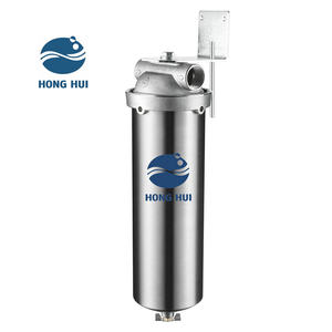 HUS-10A 10 इंच फिल्टर विनिर्माण एकल चरण स्टेनलेस स्टील पानी प्यूरीफायर साफ पानी फिल्टर आवास - Product Image 4