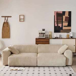 Modular sofa cắt thiết lập lớn nhung vải phòng khách đồ nội thất với miếng bọt biển điền cho căn hộ khách sạn biệt thự - Product Image 2